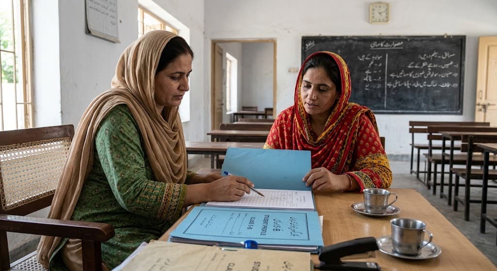 CC IMAGE — a child and parent reading together at home